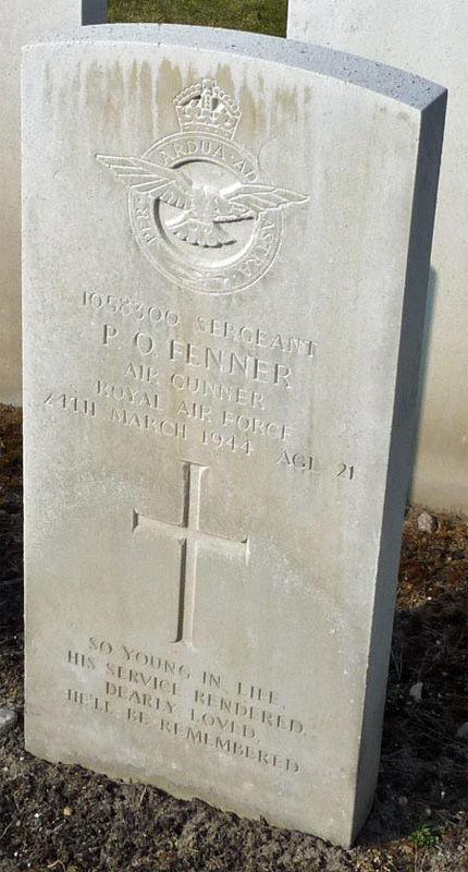 Sgt Peter Owen Fenner<br/><br /><br />died March 25th, 1944
